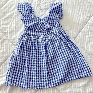 H&M girls gingham dress size 6